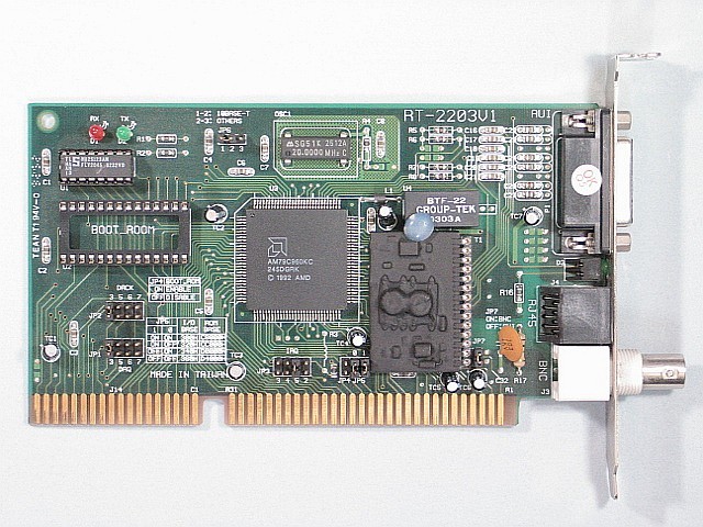 Abbildung der NIC 16 Bit ETHERNET CARD