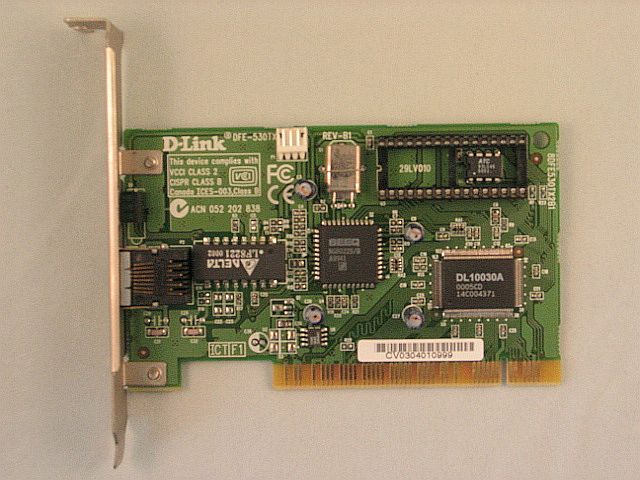 Abbildung der NIC D-Link® DFE-530TX Rev. B1