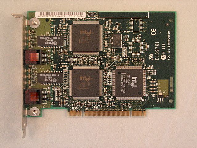 Intel® EtherExpress® PRO/100+ Server Dual Port Abbildung der NIC Intel® EtherExpress® PRO/100+ Dual Port