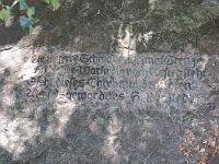  (C) 2005 by G. Doczkal, 
Gedenkstein am Schliffkopf, 
Tour zum Lotharpfad, 
Schwarzwald bei Schliffkopf, Baden-Württemberg, Germany
