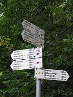  (C) 2007 by G. Doczkal, 
Wegweiser beim 